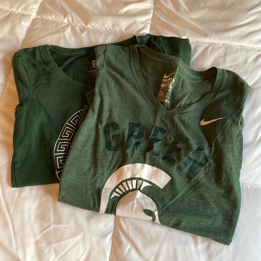 2 Michigan State womens Nike T-shirt’s